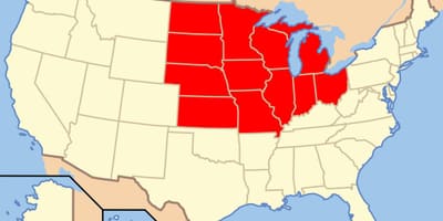Midwest USA mappa