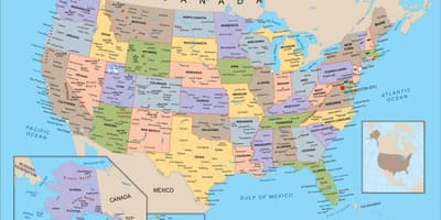Mappa politica USA