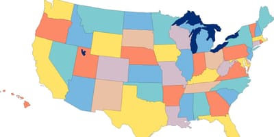 Mappa di Stati Uniti di gioco