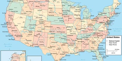 Metropoli USA mappa