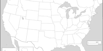Bianco e nero, USA mappa