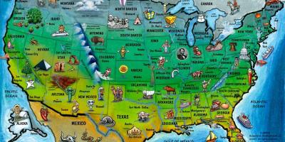Mappa turistica di USA